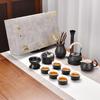 Japanese Style Black Pottery Minimalist Gongfu Tea Set