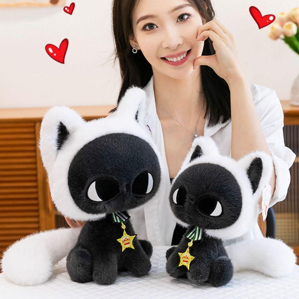 Soft Cat Plush Toy PP Cotton Cat Plush Doll Sofa Pillow Cat Stuffed Toys  Birthday Christmas