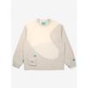 Lightweight Woven Earth Sweatshirt  Ivory 