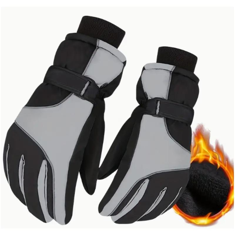 Mănuși calde de iarnă pentru zăpadă, impermeabile, pentru schi, termice, cu ecran tactil, mănuși sport pentru ciclism, mănuși calde de exterior pentru motocicletă