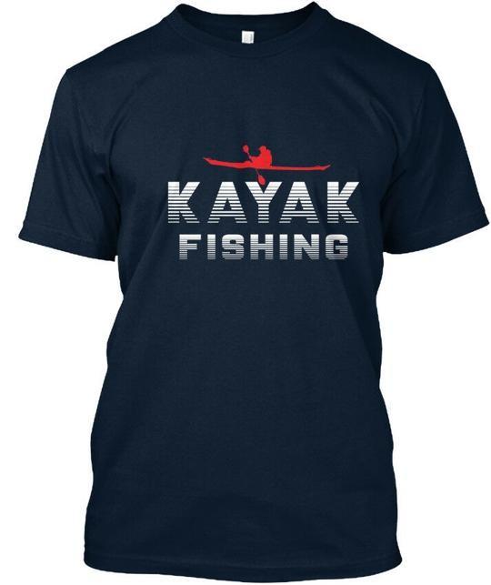 Kayak-Fischen Für Leute, die Angeln T-Shirt Hergestellt in den USA Größe S bis 5XL
