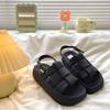 Edition~ Woven platform sandals women's new summer models with skirts and open-toed beach shoes