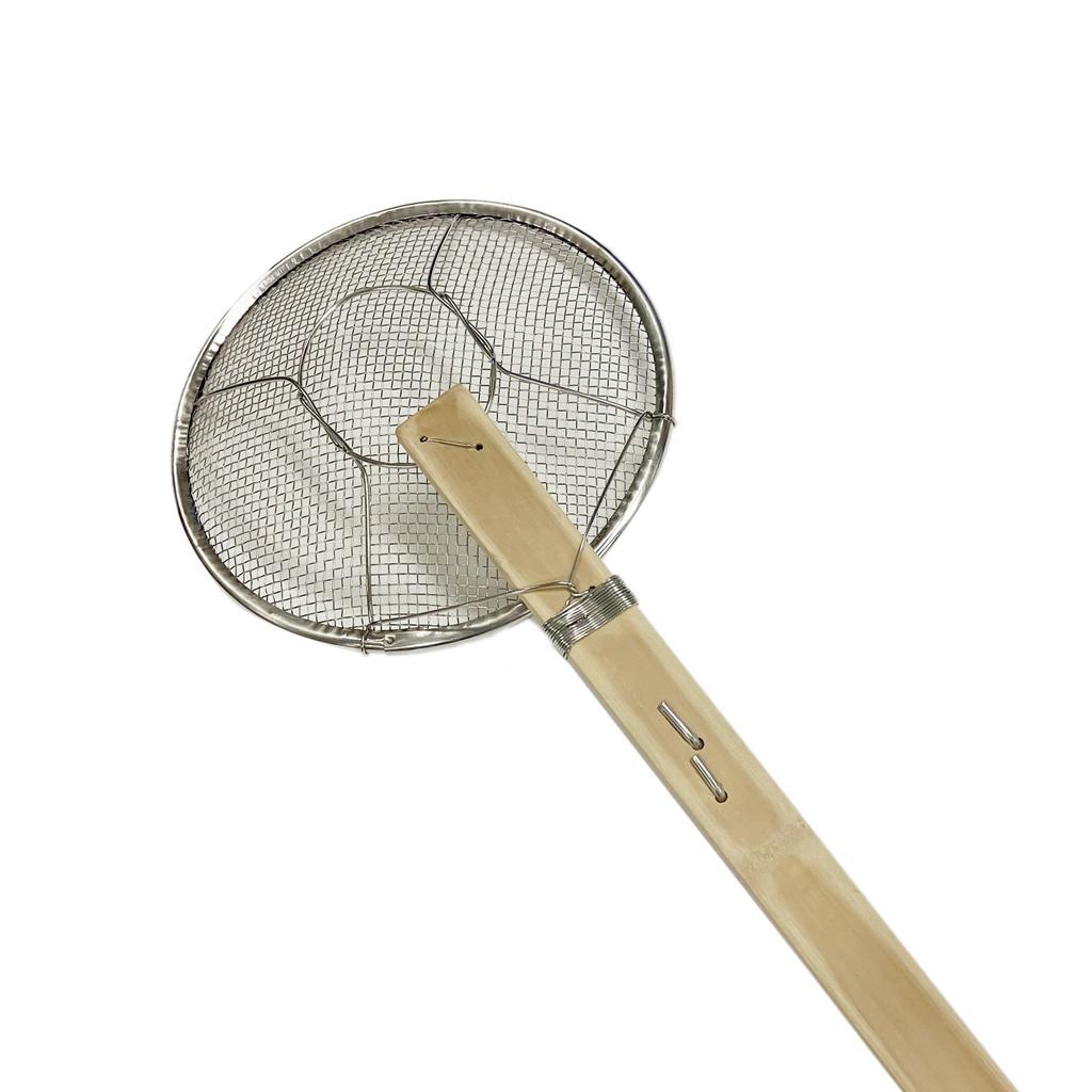 HONEY COOK Arkland Sakamoto Bamboo Handle Soba Type 0675 Fryer, A, 21cm,