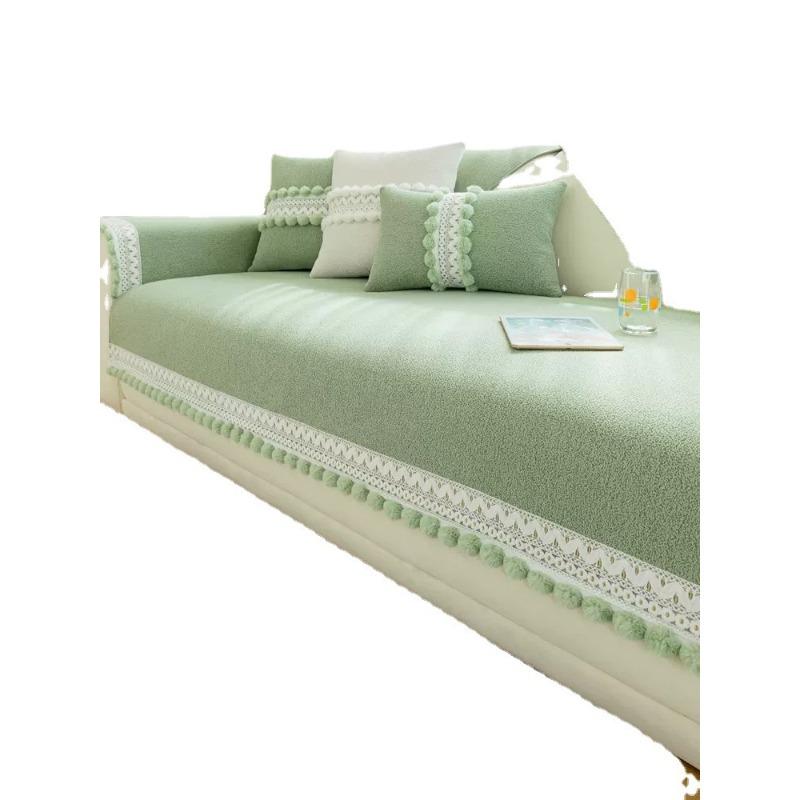 Chenille Sofa Cushion Four Seasons Universal Small Fresh Non-Slip Ins Fabric Living Room Sofa Cover Slipcover