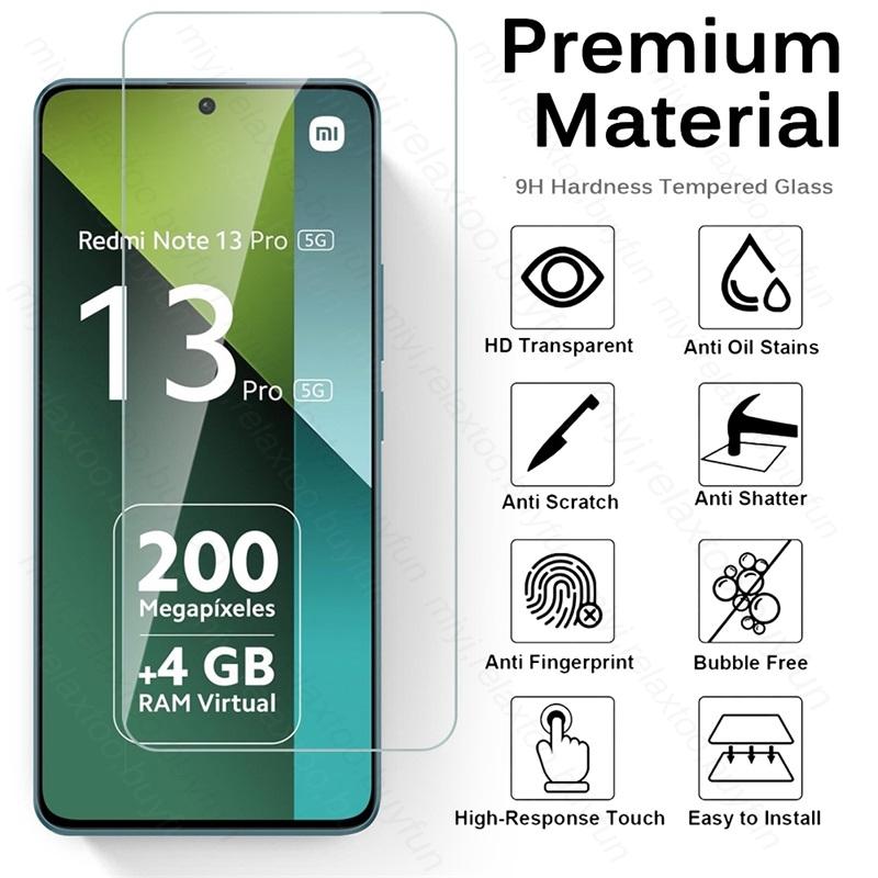Redmy Note 15 Pro 5G Glass 2PCS Protective Glass For Redmi Note13 Note 13 Pro 4G Note15Pro 5G 9H Premium Screen Protectors Film