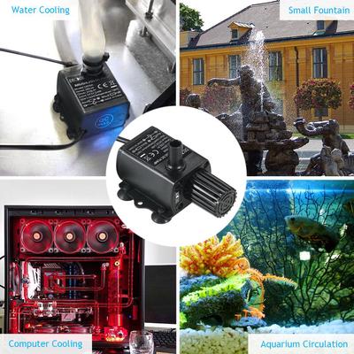 Decdeal USB DC5V Ultra-tiché mini bezkefkové vodné čerpadlo Vodotesné ponorné akvárium s fontánou