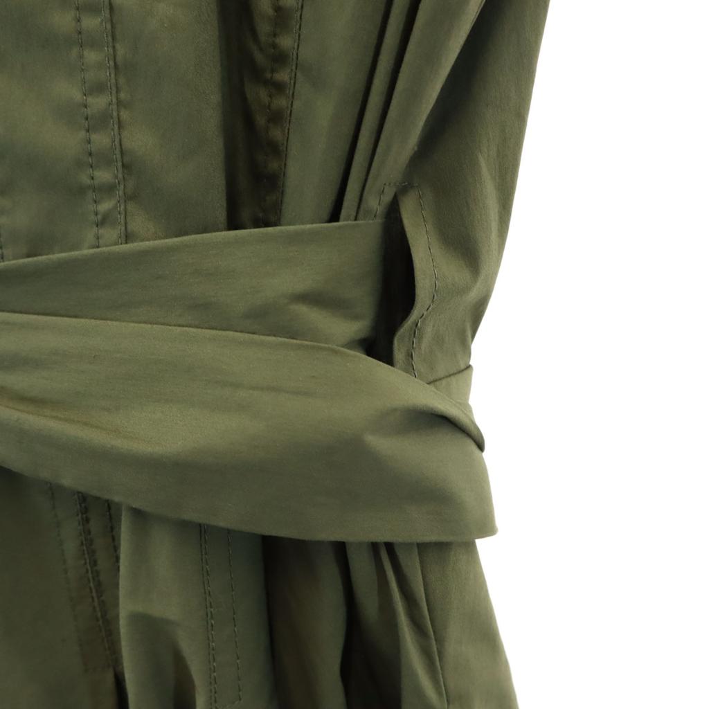 Diane von Furstenberg Rochie wrap cu mânecă scurtă kaki militar Femei Second-hand