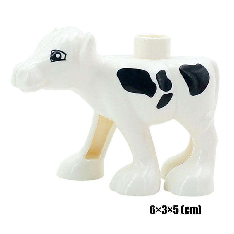 1Pcs Big Block Building Classic Marine Animal Wildlife Penguin Whale Compatible Duplo Bricks Set Supplement Toy For Children