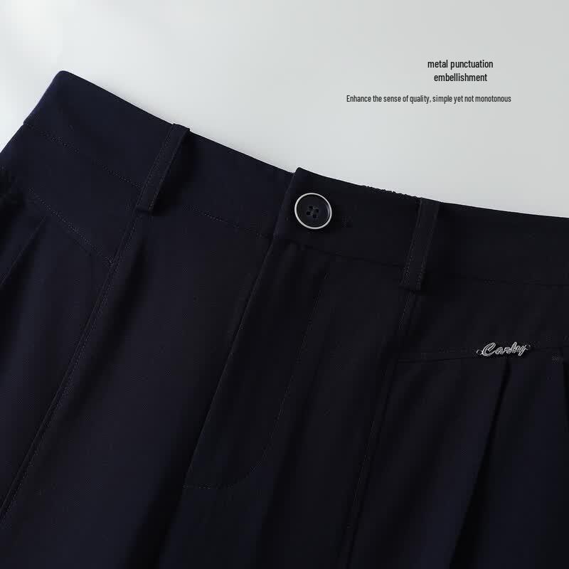 Yibai Women's Pleated High-Waist Straight-Leg Pants