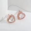 Simple Little Princess Heartbeats Heartbeats Small Fresh Sweet Love Earrings