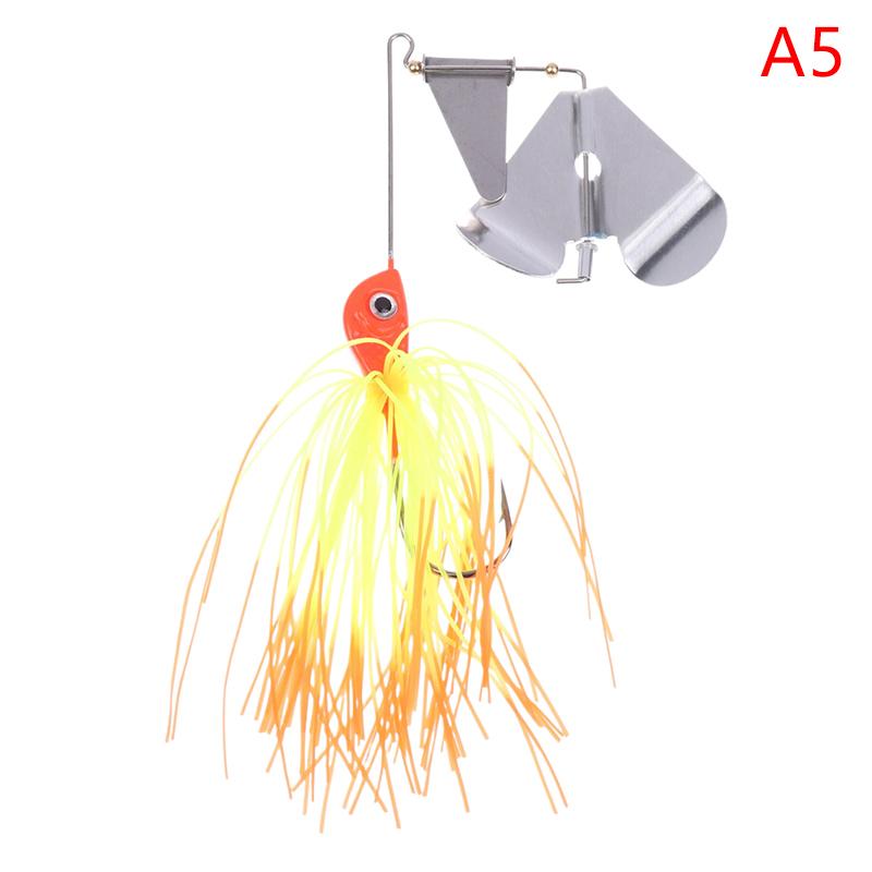 1 Piece Spinnerbait Fishing Lure Wobbler Spinner Cure Chatterbait For Bass Pike Walleye Sea Fishing