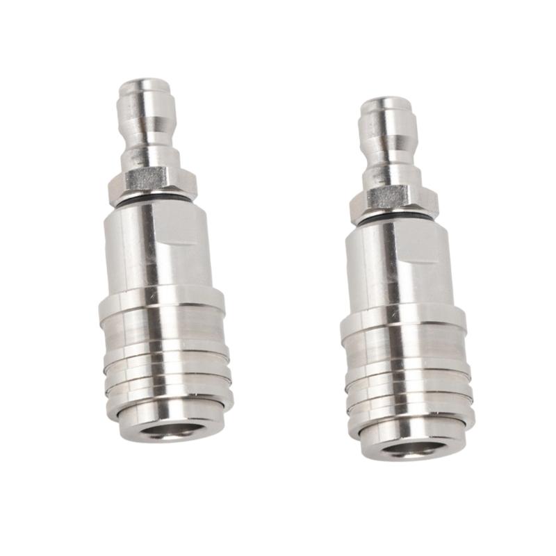 2Pcs Self Locking Quick Connector Pressure Washer Hose Adapter Quick Release Coupling for Water Sprayer Pipe Connections