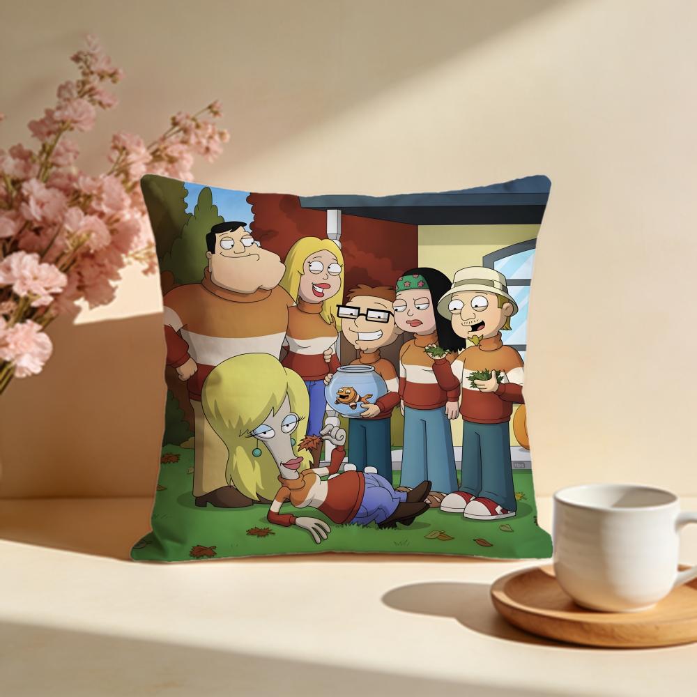 Fashion AAmerican Dadful Cushion Cover Stylish Washable Pillow Cover Ideal for Couch Bedroom Car Decoration