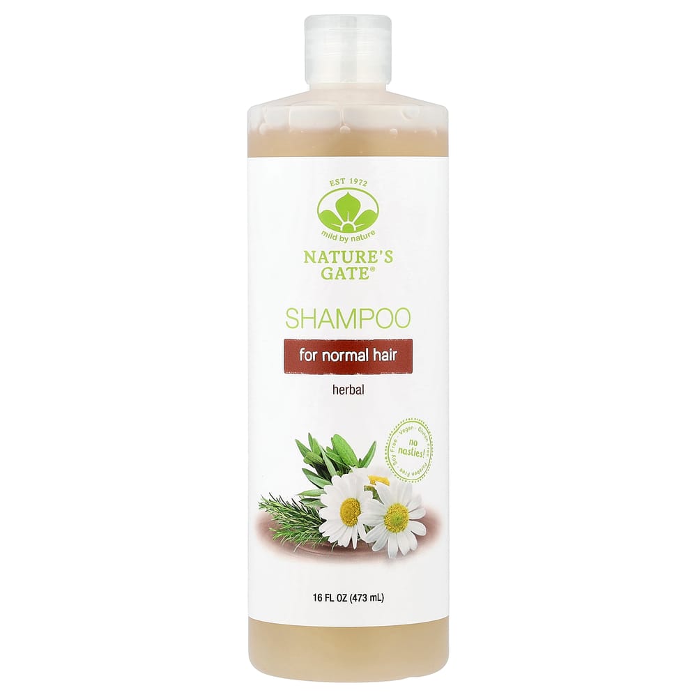 Mild by Nature Natures Gate Herbal Shampoo for Normal Hair, 473ml (16 fl oz) 473ml - 1 ea