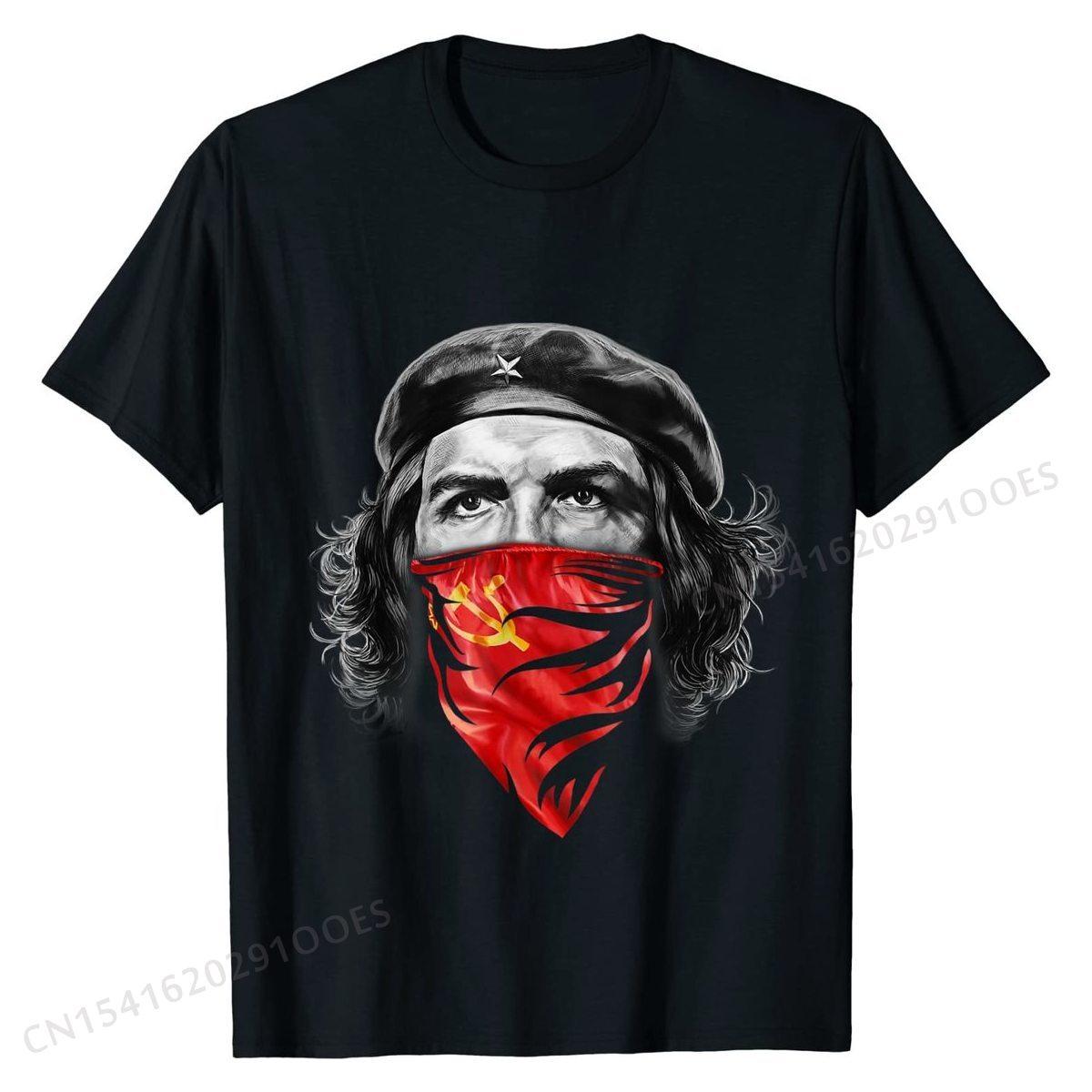 

T-Shirt, Che Guevara w Soviet Hammer and Sickle Red Bandana Cotton T Shirt for Men Crazy Tops Tees On Sale Funny 4XL