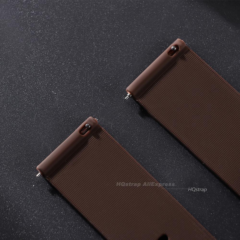 Silicone Watch Band 12mm 14mm 15mm 16mm 18mm 20mm 21mm 22mm 24mm Universal Bracelet Quick Release for Men Women Waterproof Strap