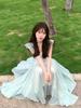 French romantic elegant temperament flying sleeve dress women's summer 2026 new waist temperament super fairy fairy dress