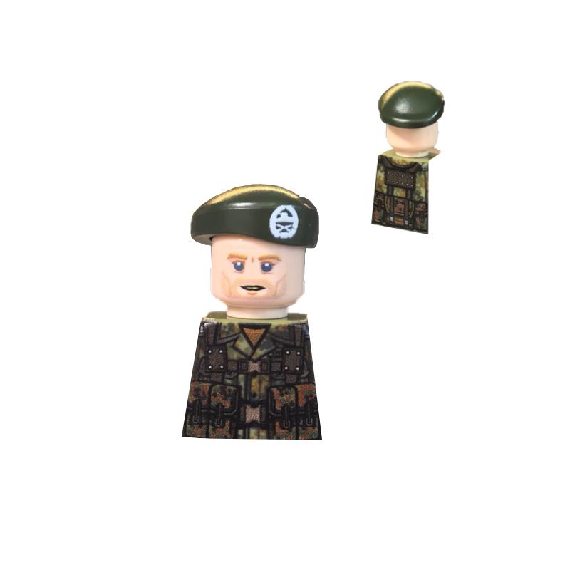 MOC UV Printing Military Building Blocks Accessories Soldier Figures Special Forces Army Sniper Police Bricks Toy Children Gift