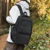 Lightweight nylon student schoolbag casual solid color travel large capacity computer backpack