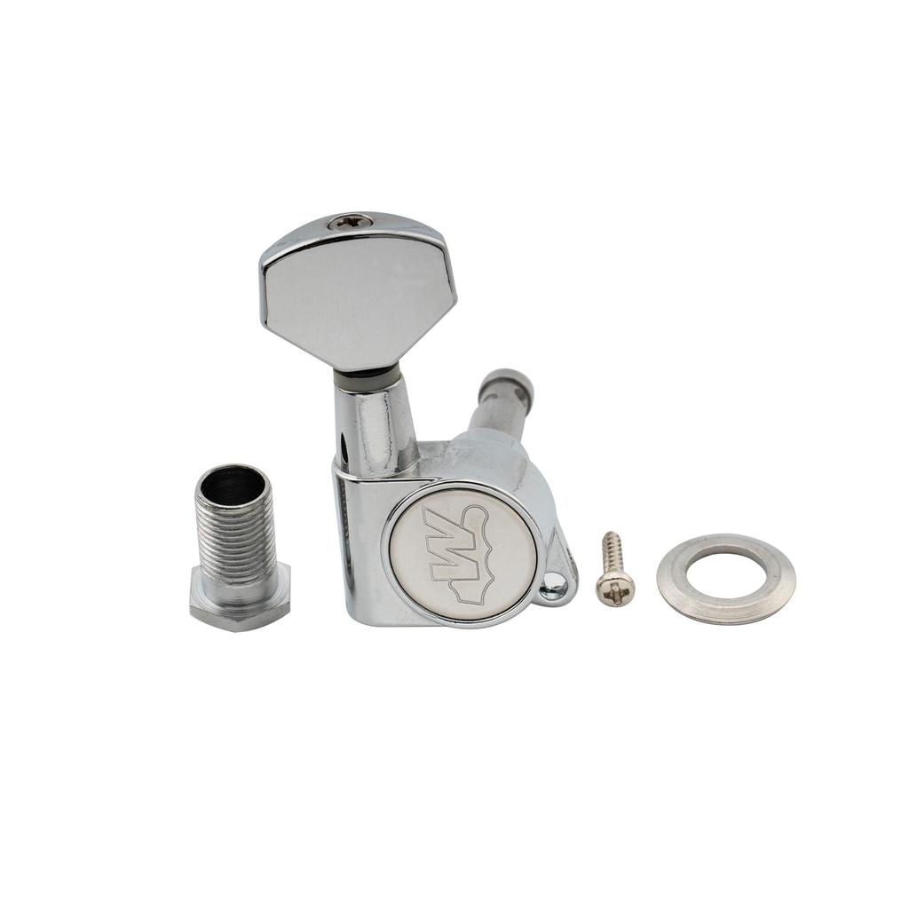 Wilkinson WJN07 Guitar Tuners for Fender Electric Chrome E-Z-LOK 6-Piece Strat/Telecaster Guitars,