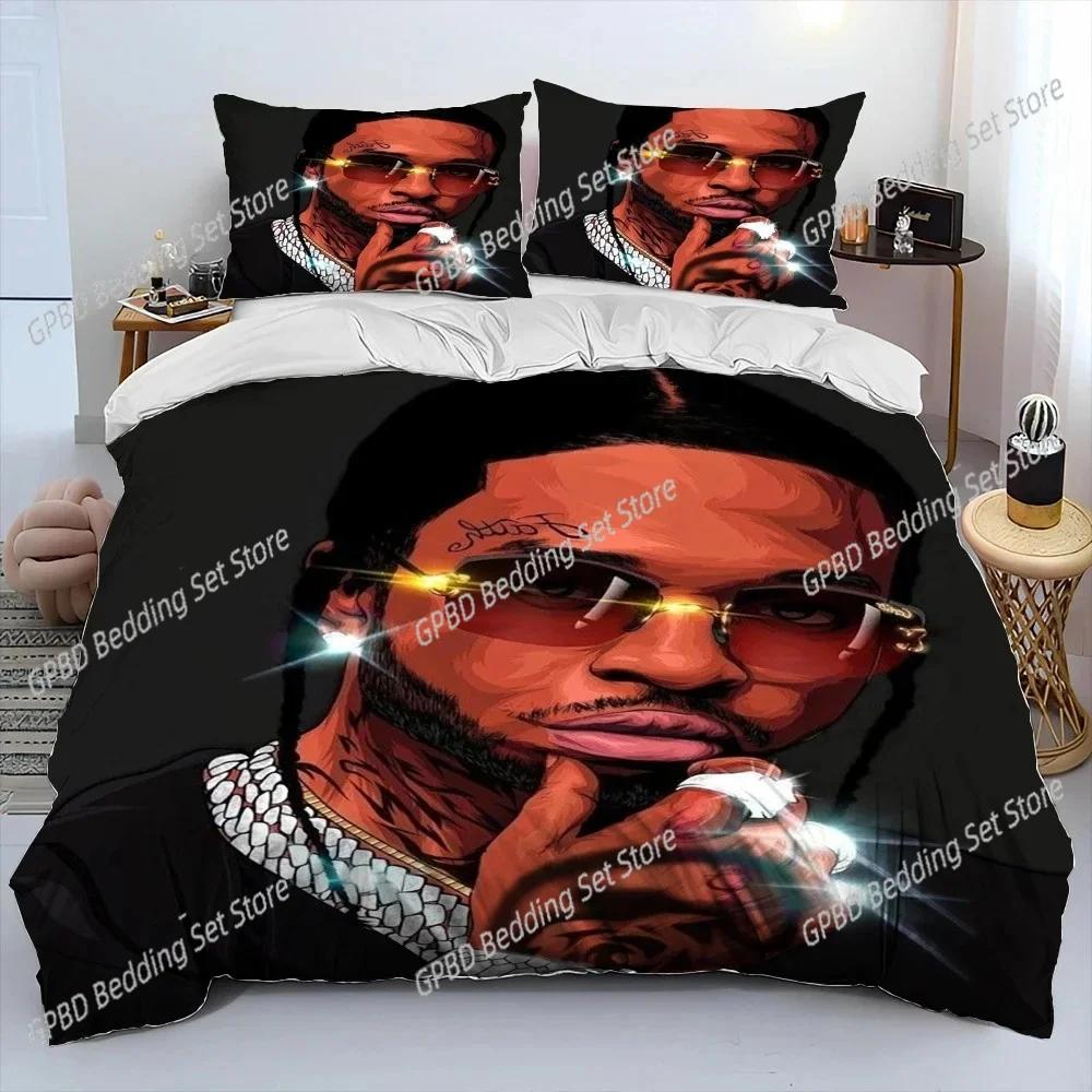 

Hip Hop Art Rapper Legend Star Bedding Set Bedroom Soft Modern Bedspreads Comefortable Duvet Cover Quilt Cover And Pillowcase EU Single(135*200cm)3pcs