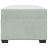 Bed Frame with Mattress Light Grey 90 x 200 cm Fabric