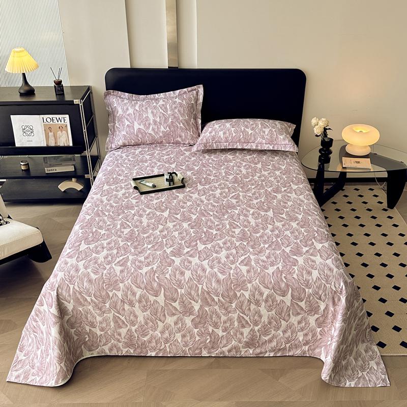 Vintage Style Floral Pattern 100% Cotton Bed Sheet Set Dark Color Flowers Luxurious Bedspread with Pillowcases Queen Bedding Set