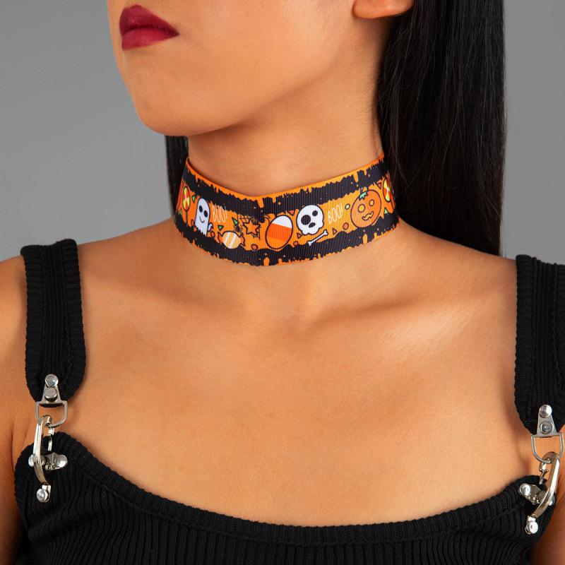 Темный панк-металлический ошейник, универсальное сладкое и крутое хип-хоп фланелевое ожерелье-ожерелье для женщин