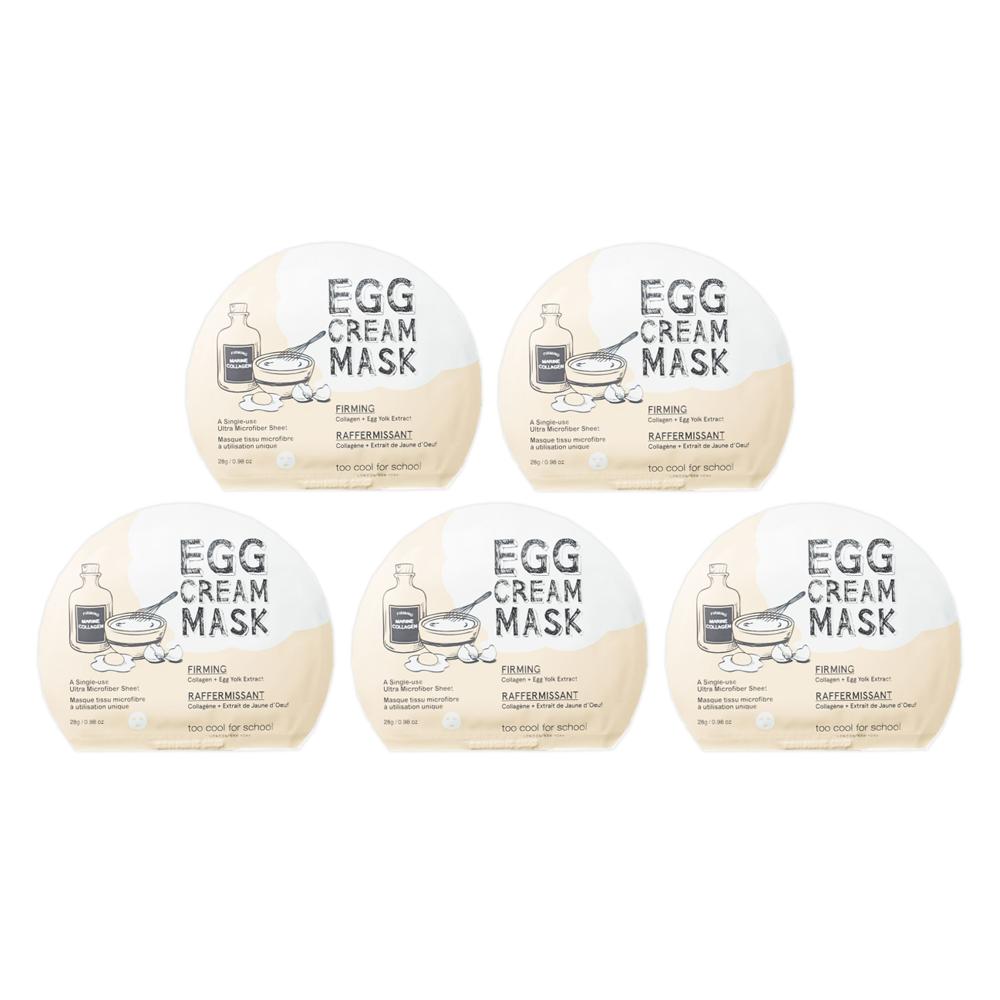 Too Cool For School – Egg Cream Mask 28g (Hydration / Deep Moisture / Firming / Pore Tightening) 9 Options