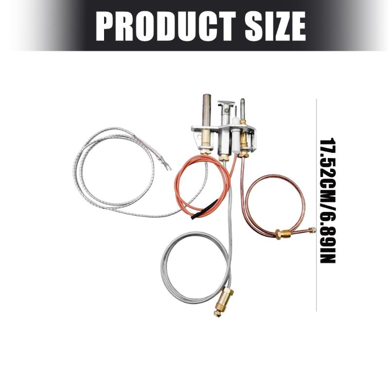 Temperature Resistant Gas Gas Fireplaces Ignition Set with Thermopile Thermocouple Suitable for 25122 25730