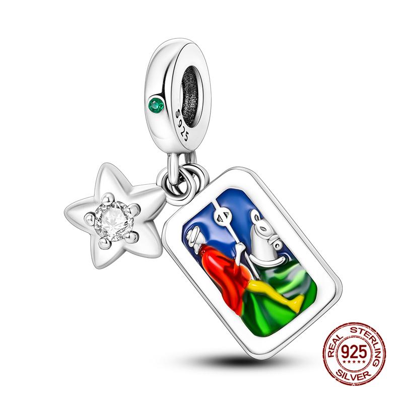 Original Charmcopper Star Moon Sun Tarot Series Charm Beads Fit 3Mm Original Bracelet Womens Diy Fine Jewelry Gift