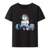 Unisex New Fashion Tops Casual Streetwear Unicorn Weightlifting TShirt Fitness Gym Deadlift Rainbow Us Men Trend Cartoon Tee