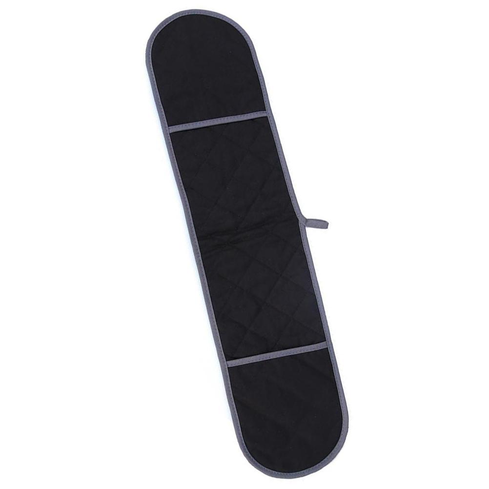 

Толстая двусторонняя прихватка для духовки, термостойкая защита рук и предплечий, прямоугольные кухонные рукавицы (черный) Двусторонние прихватки чёрный