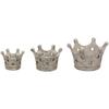Intentionally aged decorative cement crown