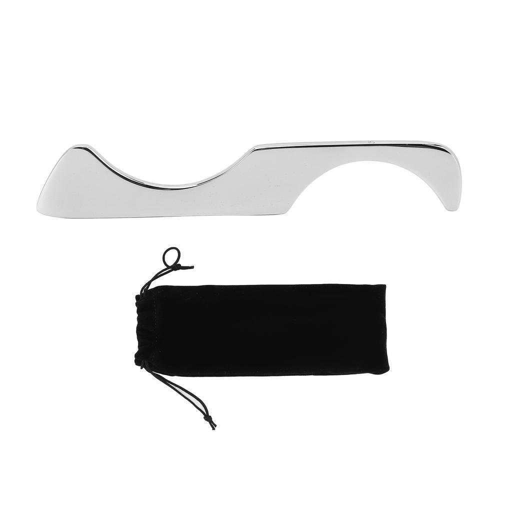Gua Sha Werkzeug aus Edelstahl Schmerzlinderung Weichteil Schaben Massagebrett für Fuß Knöchel Bein