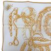 Excellent HERMES scarf Della Cavalleria Orange cotton Women Used