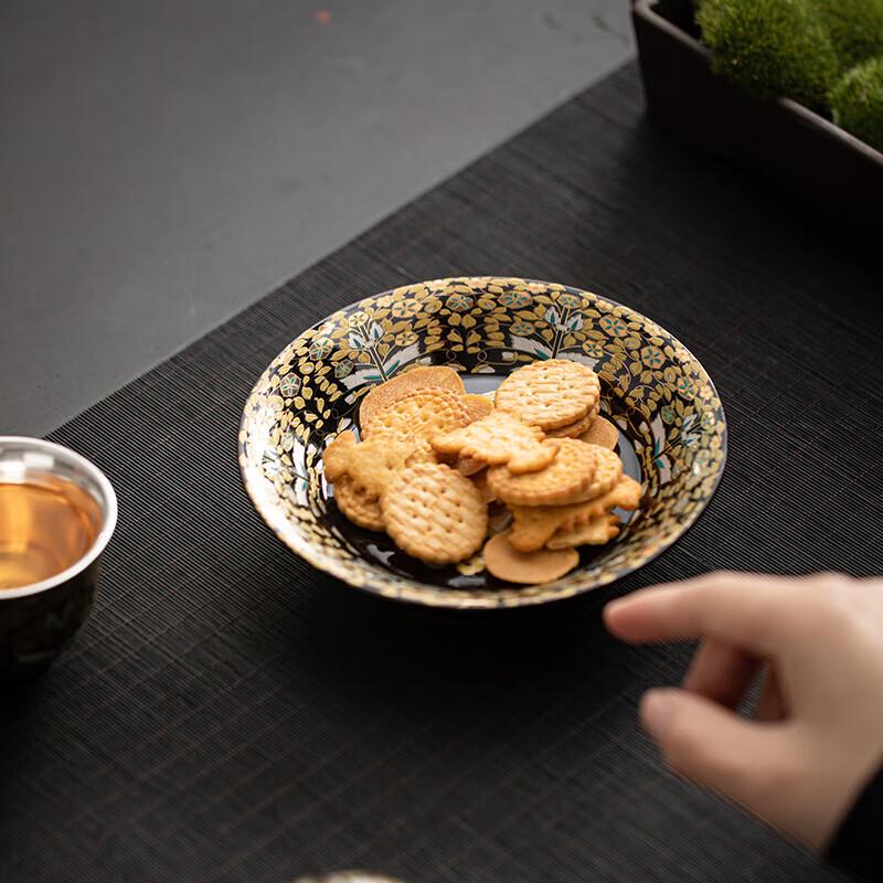 Master Zheng Wenqiang Gilded Ceramic Kung Fu Tea Set