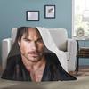HUGE BEST PRICE Ian Somerhalder Blanket Fleece Travelling Birthday Gifts Valentines Day