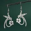 Lemegeton Hollow Hummingbird Stainless Steel Earrings Animal Exquisite Pendant Women's Wealth Jewelry Gift Pendant Party Gift