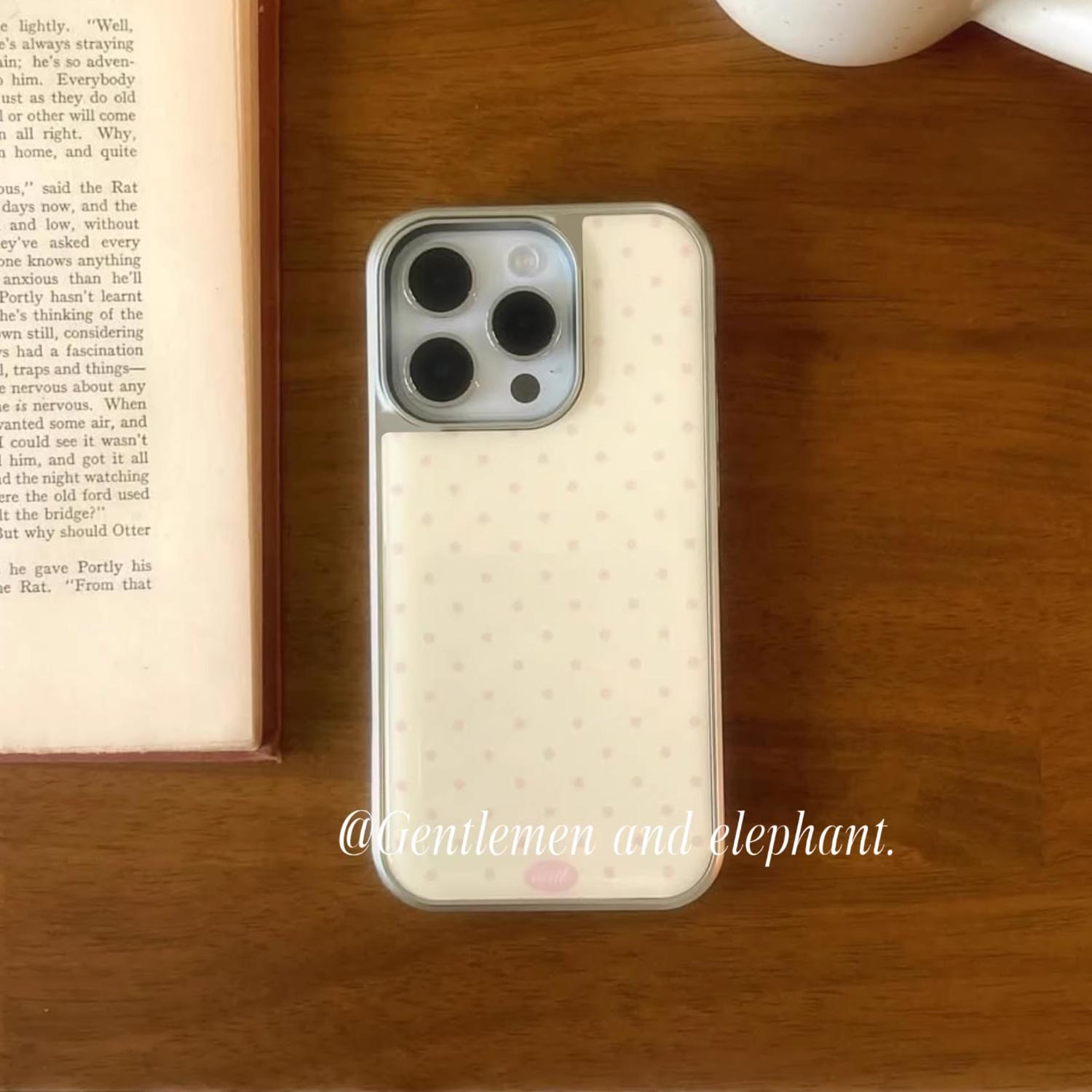 

Корейский ins Светло-желтый Розовый в горошек Чехол для телефона для iPhone 17 16e 16 15 14 13 12 11 Pro Max X XR Air Plus Роскошный Прозрачный Мягкий iPhone 13 Pro