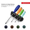 PB Swiss Tools SwissGrip Rainbow Screwdriver Set of 4 with 8242RBCBB Holder, Boxed,