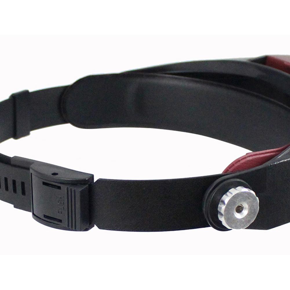 Kopfgetragene Lupe mit LED-Licht, 1,5-fach, 3-fach, 8,5-fach, 10-fach, Kopfbandlupe, leichtes, verstellbares Band zum Lesen von Juwelieren