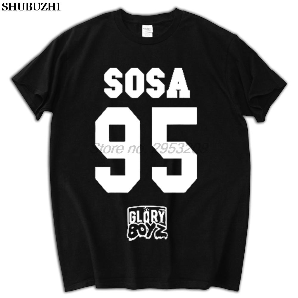 Sosa Glory Boyz Glo Gang GBE men T Shirt Hip Hop  Cotton top Tee black male top tees drop shipping