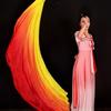 Long Latin Belly Dance Shawls Gradient Color Dancing Scarf Fashion Performance Shawl