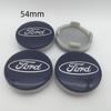 Neuer 2026 Autoaufkleber 4 Stück 3D für Ford 54mm 63mm 66mm Autoemblem Radnaben-Mittelkappe Abzeichen Abdeckungen Aufkleber Decal Styling Auto Zubehör