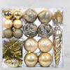 44pcs Shatterproof Electroplated Hanging Balls Christmas Tree Ornaments  New Year Decoration