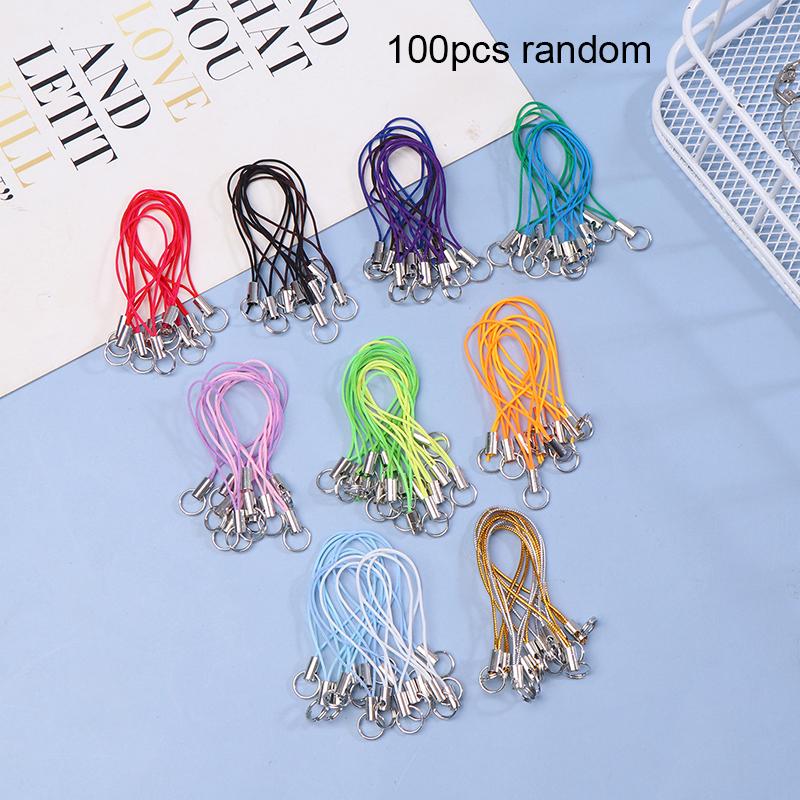 100 buc șnur curele lariat șnur închizătoare homar frânghie breloc cârlige set mobil breloc breloc pandantiv accesorii breloc