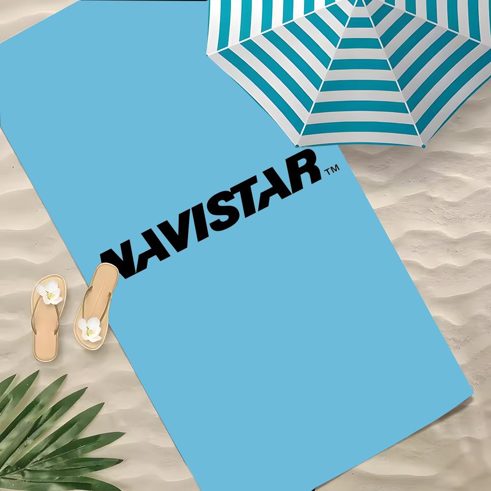 Brand Navistar logo Towel Polyester Beach Towel Quick Dry Sand Free Bath Towel for Summer Pool Travel Vacation