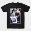 Męska Czarna Koszulka Z Nadrukiem Detroit Lions Vs Everyone Brian Branch - Kt #232 Nadruk na Papierze Transferowym Bez Wycinania Bawełniana Koszulka