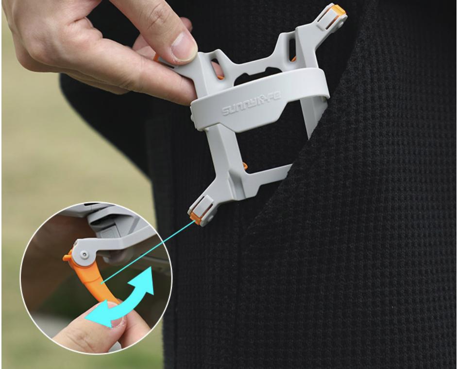 DJI Mini 3 Foldable Landing Leg Sled - Orange